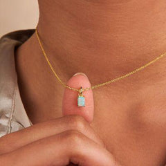 Titanium Steel Inlaid Zircon Pendant Necklace - 808Lush