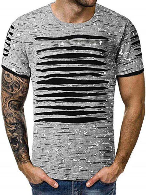 Trendy, Flowery, Round-Necked T-Shirts, Street Men'S Wear - 808Lush