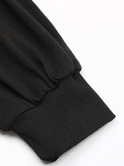 Vintage Top Beaded Long Sleeve Black Knit Sweater - 808Lush