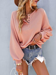 Women Fashion Casual Loose Casual Solid Color Hoodie Long Sleeve Tops - 808Lush
