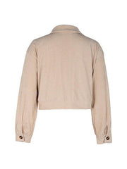Women's Color Block Plaid Short Jacket - 808Lush