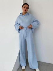 Women's Home Fashion Sports Sweatshirt Set Two-Piece Set - 808Lush