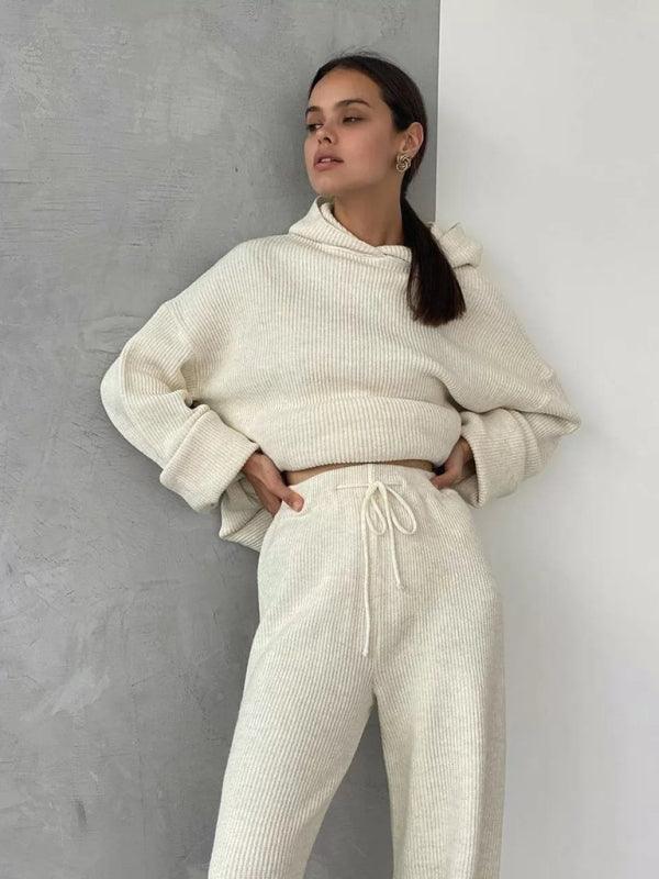 Women's Home Fashion Sports Sweatshirt Set Two-Piece Set - 808Lush
