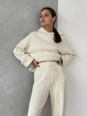 Women's Home Fashion Sports Sweatshirt Set Two-Piece Set - 808Lush