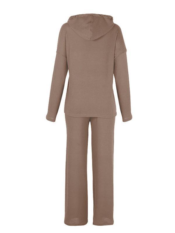 Women's Long Sleeve Loose Hooded Casual Suit - 808Lush
