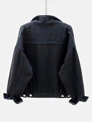 Women's Colorful Large Size Denim Jacket - 808Lush