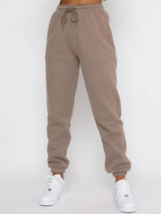 Women's Round Fashionable Casual Collar Pullover Long Sleeve Trousers Sweater Suit - 808Lush