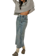 Women's Round Neck Bell Sleeve Pullover Fashion Sweater - 808Lush