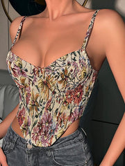 Women's Street Vintage Flower Camisole - 808Lush