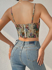 Women's Street Vintage Flower Camisole - 808Lush