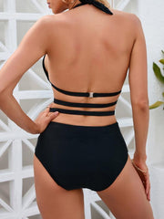 Women's Sexy Backless Strappy One-Piece Swimsuit - 808Lush
