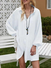Women's Simple Solid Color Casual Long Sleeve Shirt - 808Lush