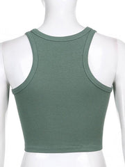 Women's Solid Color Basic Base Layer Stretch Tank Top - 808Lush