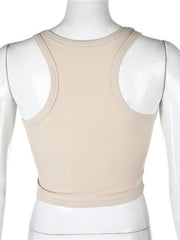 Women's Solid Color Basic Base Layer Stretch Tank Top - 808Lush