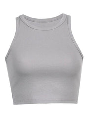 Women's Solid Color Basic Base Layer Stretch Tank Top - 808Lush