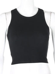 Women's Solid Color Basic Base Layer Stretch Tank Top - 808Lush