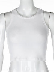 Women's Solid Color Basic Base Layer Stretch Tank Top - 808Lush