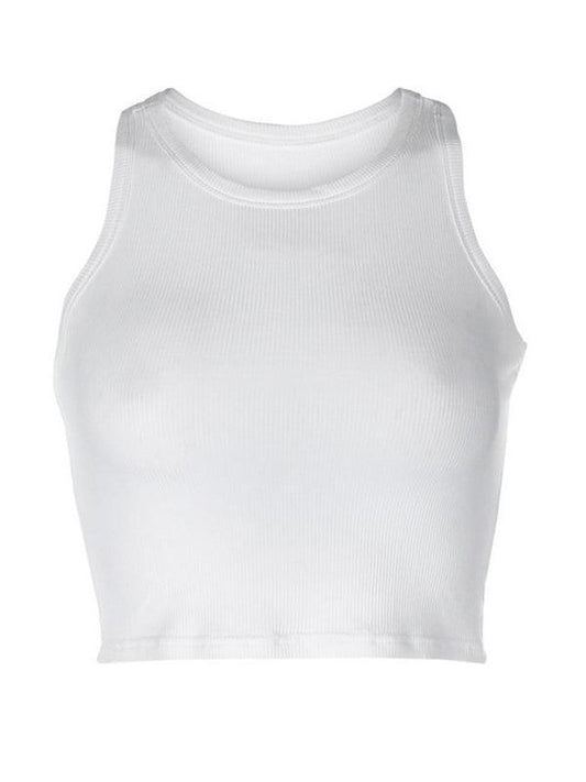 Women's Solid Color Basic Base Layer Stretch Tank Top - 808Lush