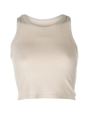 Women's Solid Color Basic Base Layer Stretch Tank Top - 808Lush
