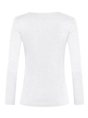 Women's Solid Color Long Sleeve Button Knit Top - 808Lush