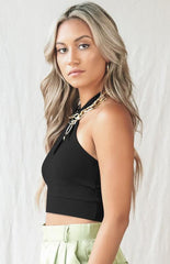 Women's Solid Color Sexy Women's Halter Tank Top - 808Lush
