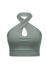 Women's Solid Color Sexy Women's Halter Tank Top - 808Lush