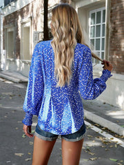 Women's Temperament Commuter Printed Long Sleeve Shirt - 808Lush