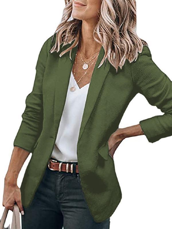Women's Temperament Long-sleeved Collar Loose Single-breasted blazer - 808Lush