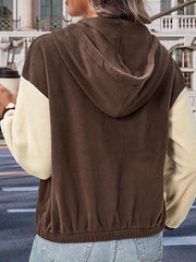 style polar fleece zipper cardigan jacket - 808Lush