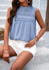 Women's casual solid color sleeveless tank top - 808Lush