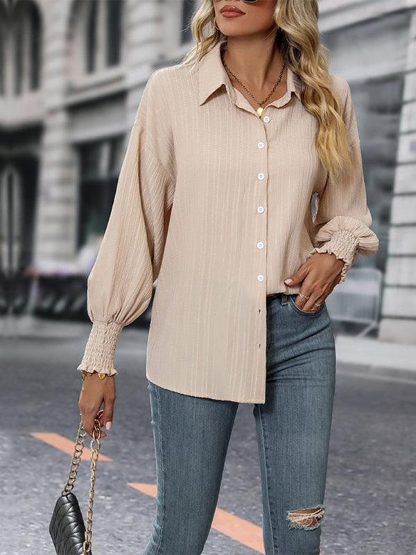 Women's casual long-sleeved shirt - 808Lush