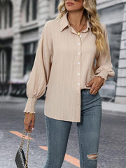 Women's casual long-sleeved shirt - 808Lush