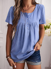 Women's casual short-sleeved tops - 808Lush