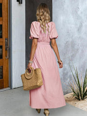 Women's V-neck short-sleeved top and skirt suit - 808Lush