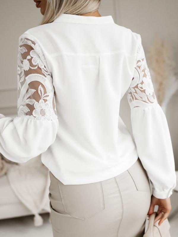 Women Casual lace Shirt - 808Lush