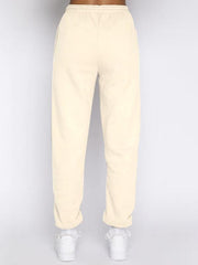 Women's stand-up collar zipper pullover long-sleeved sweatshirt and trousers suit - 808Lush