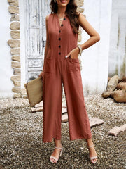 Women's style elegant solid color jumpsuit - 808Lush