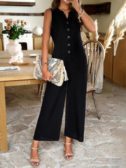 Women's style elegant solid color jumpsuit - 808Lush