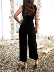 Women's style elegant solid color jumpsuit - 808Lush