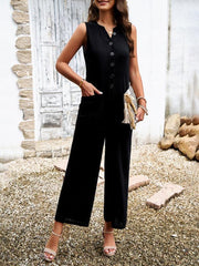 Women's style elegant solid color jumpsuit - 808Lush