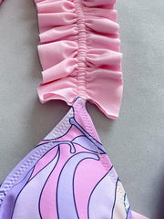 Three-piece bikini ruffled - 808Lush