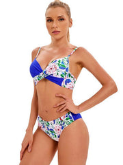 Women's sexy color matching bikini set - 808Lush
