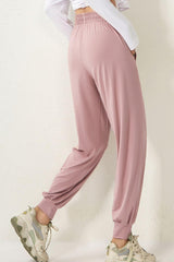 Drawstring High Waist Active Pants - 808Lush