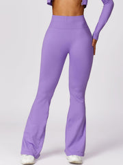 Wide Waistband High Waist Bootcut Pants - 808Lush