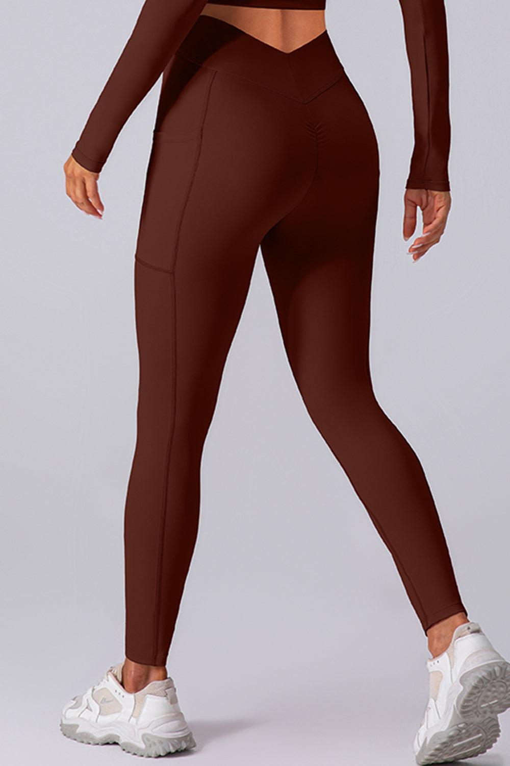 High Waist Active Leggings with Pockets - 808Lush