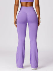 Wide Waistband High Waist Bootcut Pants - 808Lush