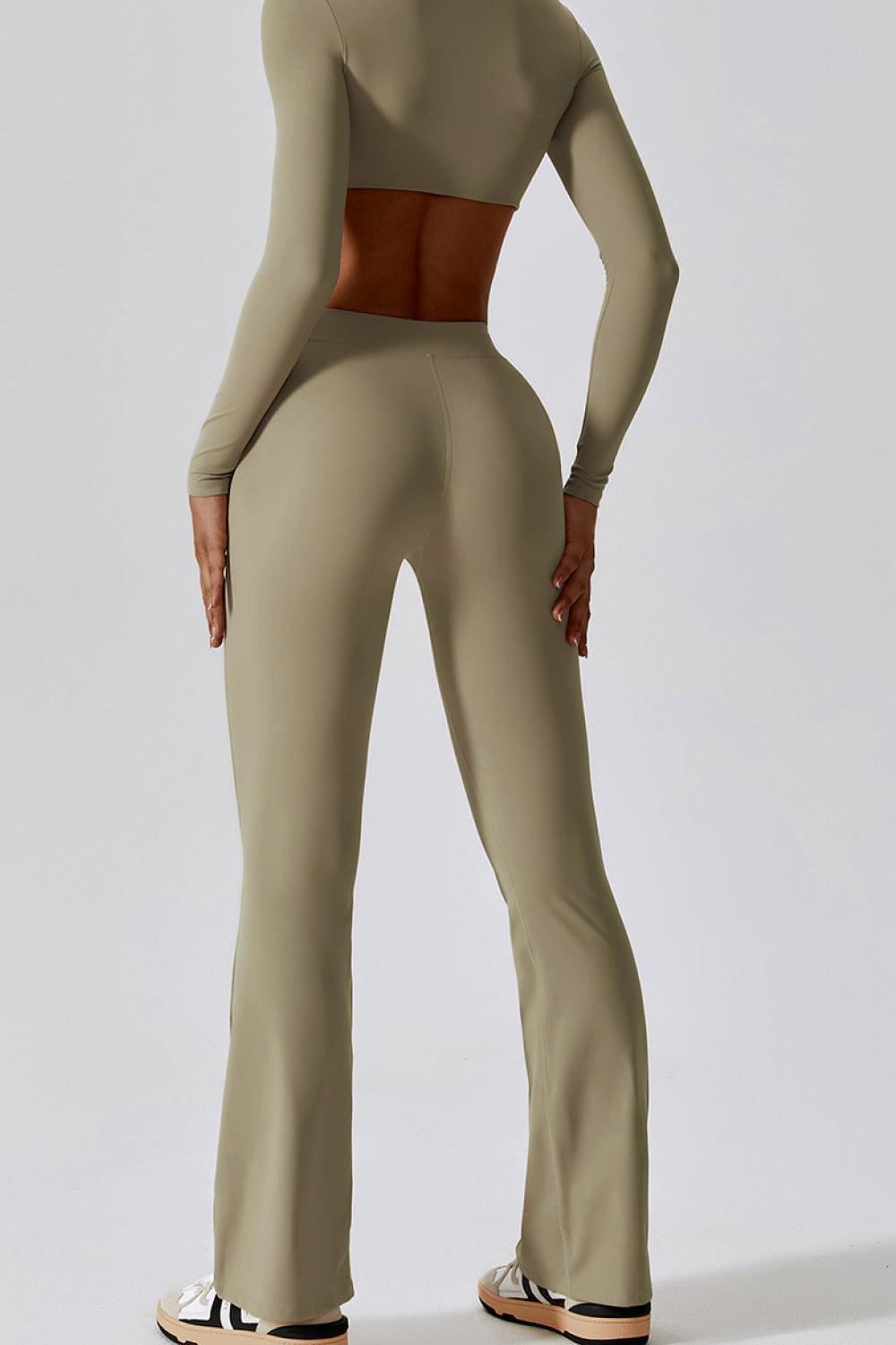 Slim Fit High Waist Long Sports Pants - 808Lush