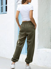 Casual sports basic loose legged pants - 808Lush
