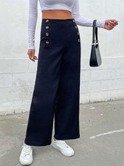 Women's casual all-match commuting wide-leg trousers - 808Lush