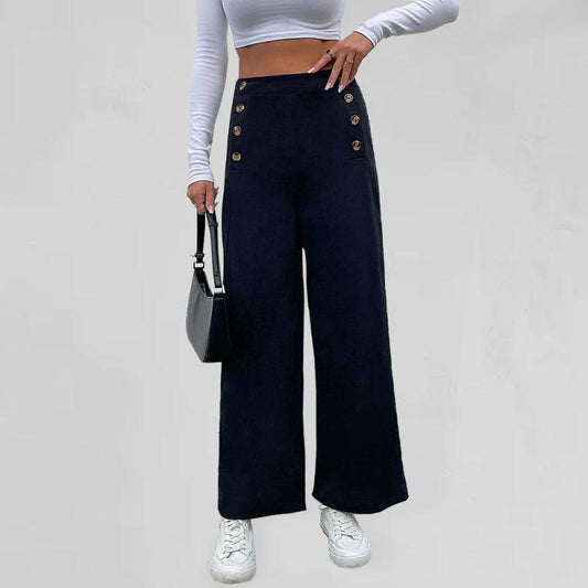 Women's casual all-match commuting wide-leg trousers - 808Lush